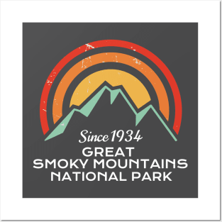 Great Smoky Mountains National Park Retro Posters and Art